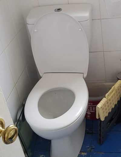 Before bathroom toilet